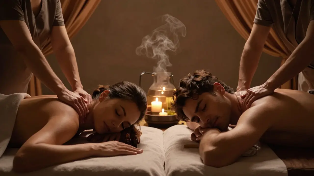 Párová masáž jako prevence vyhoření ve vztahu: Jak dotek obnoví spojení