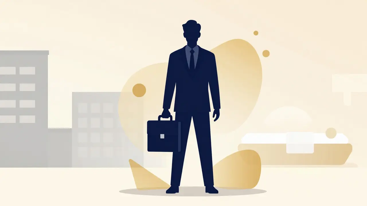 Konceptuální ilustrace změny kariéry a certifikace.